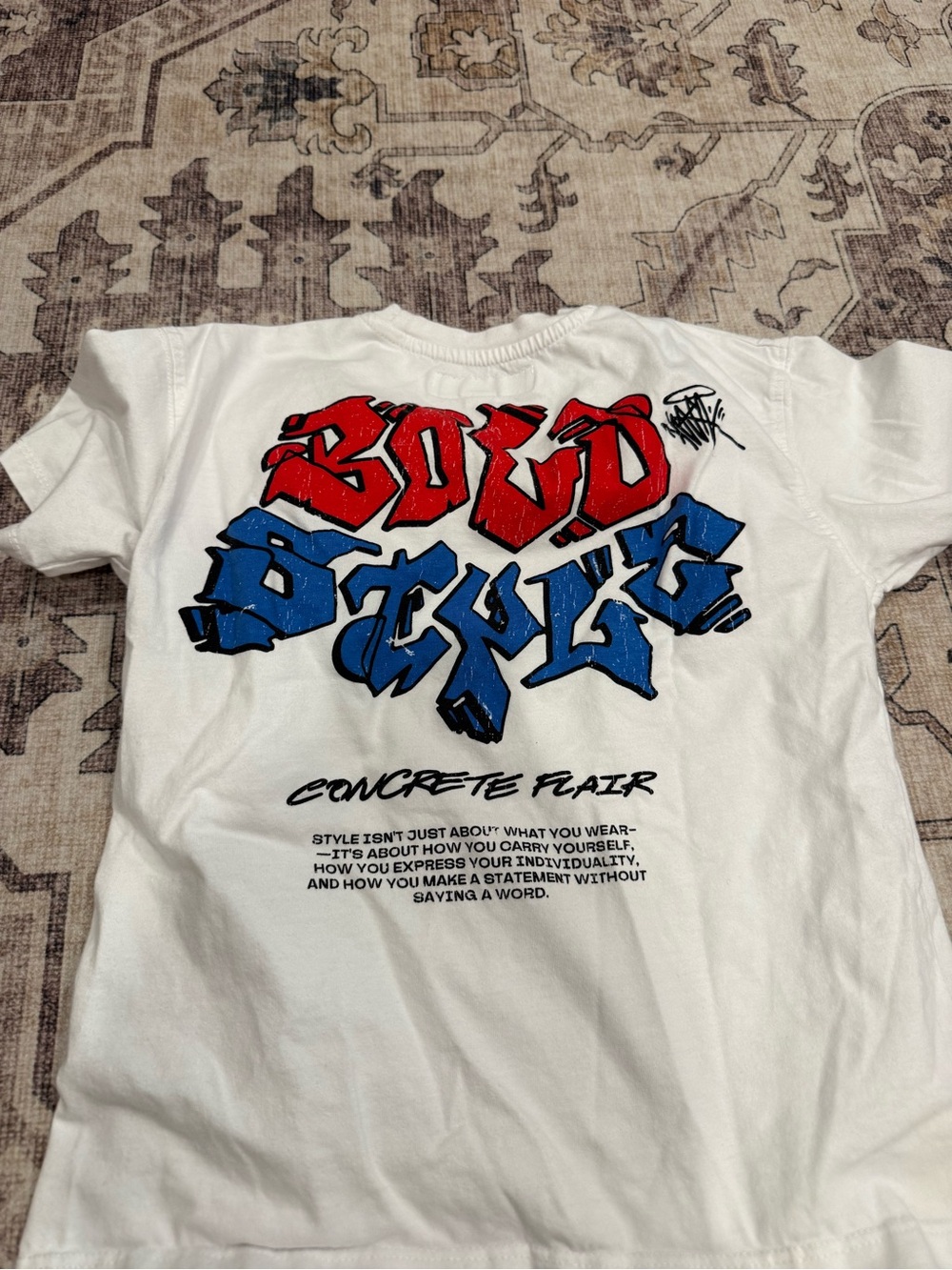 Zara graffiti style tshirt- kids 8-9 years